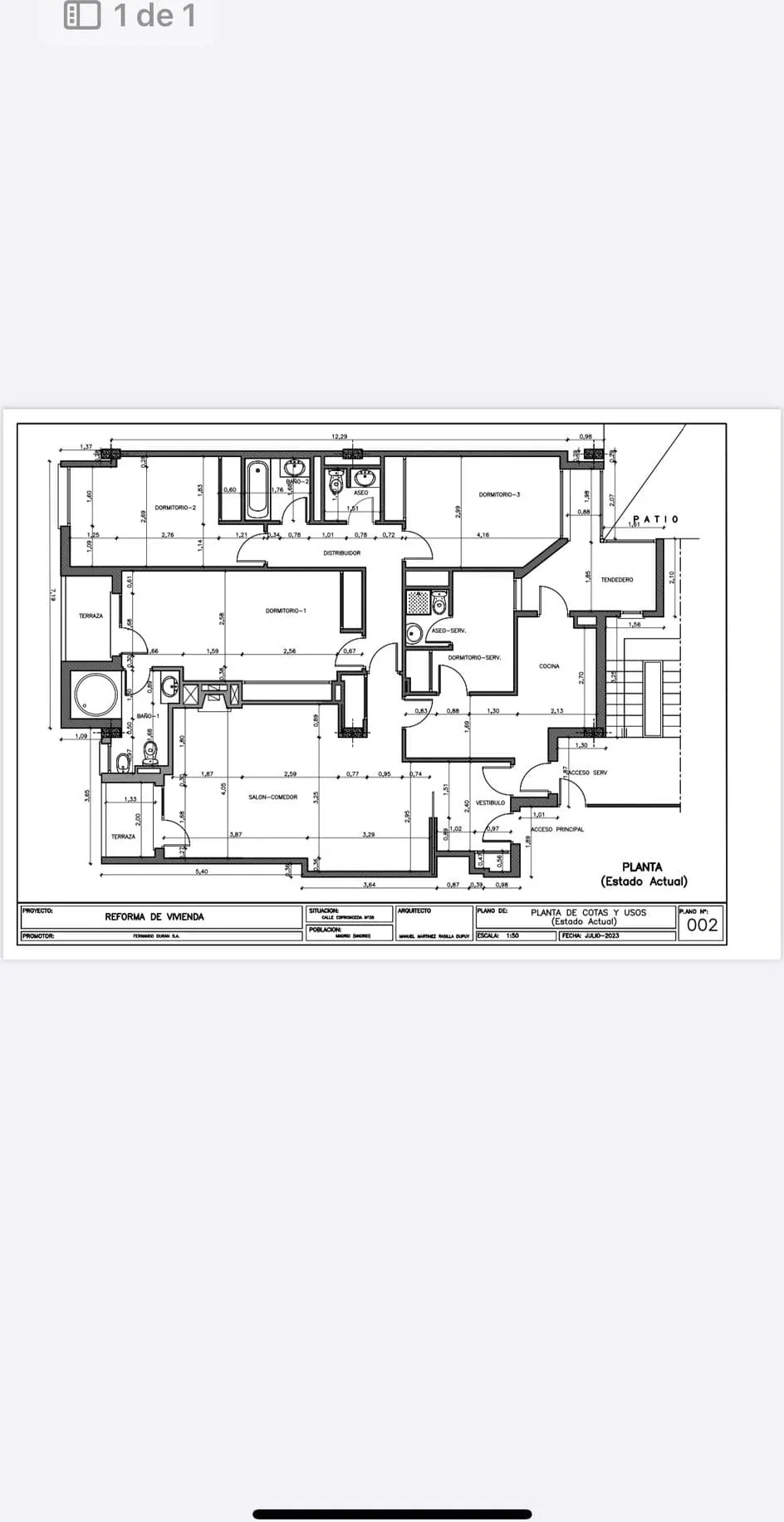Plànol d'habitatge